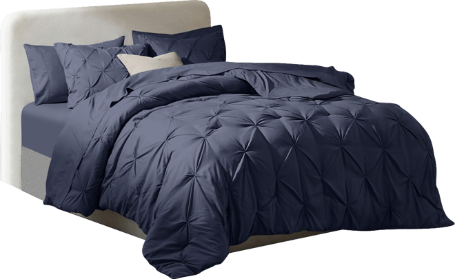 Luxury Soft Pinch Pleat 7-Pc. Comforter Set, Queen