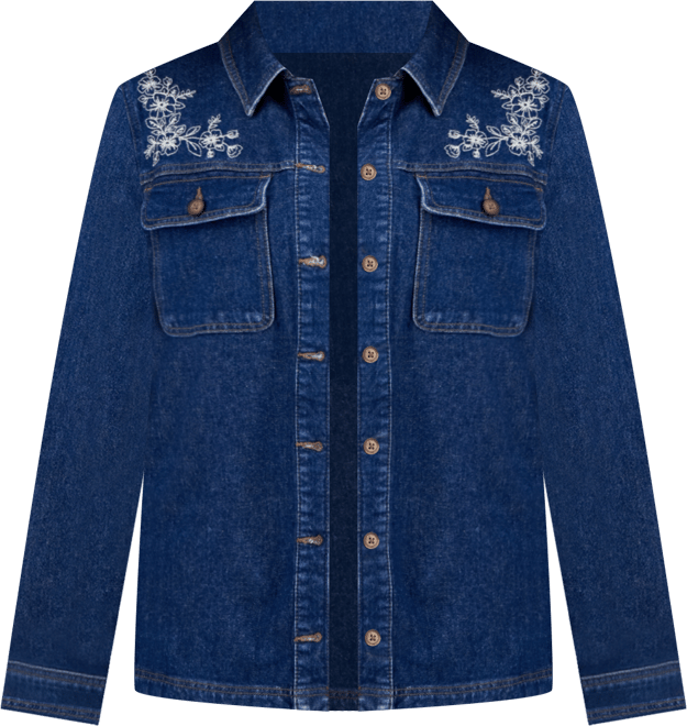 ジャケット・アウター Cord Embroidery Detail Denim Jacket Cord Embroidery Detail Denim