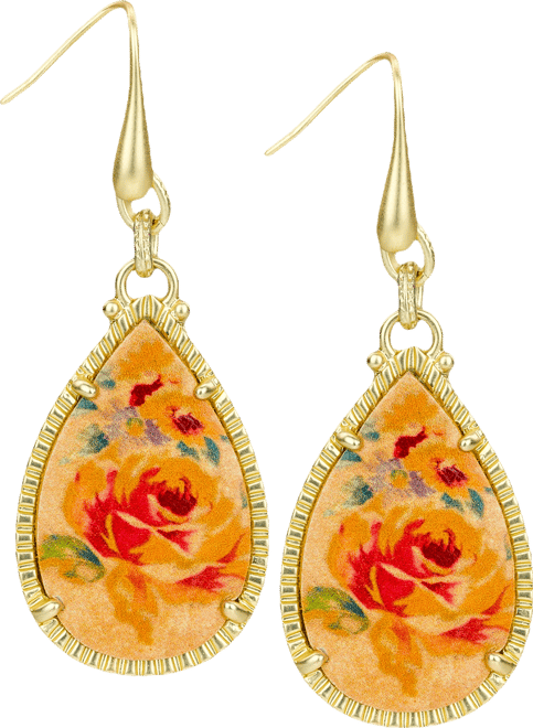 Aegean Blooms Teardrop Earrings