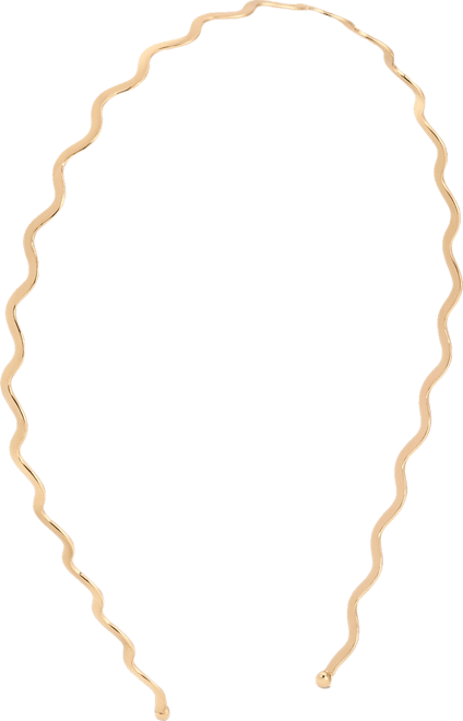 Gold Tone Zig Zag Headband