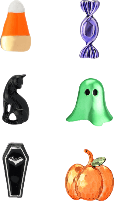 Faux Stone Halloween Spooky Stud Earring Set