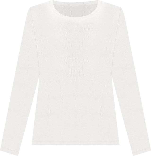 June + Vie Women's Plus Size Ribbed Scoopneck Top