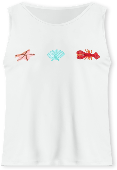 Women's Ocean Club Bead Ribbed Tank Top