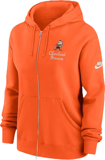 Women's Orange Cleveland Browns Phoenix Rewind Full-Zip Hoodie