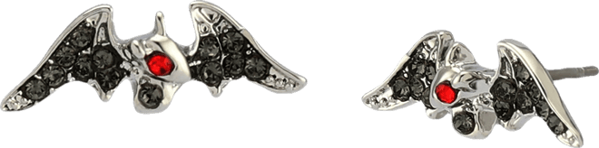 Faux Stone Bat Stud Earrings