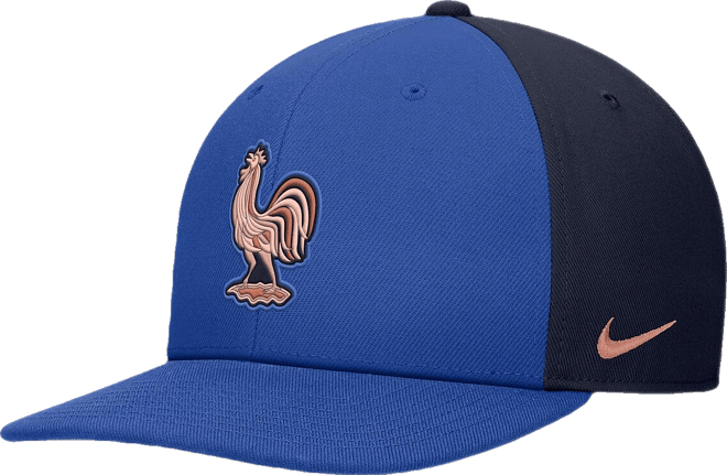 Men's and Women's Blue France National Team Pro Flatbill Snapback Hat