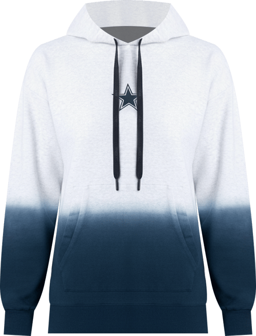 Women's Heather Gray/Navy Dallas Cowboys Daniela Pullover Hoodie