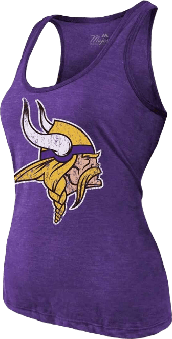 Threads Women's J.j. McCarthy Purple Minnesota Vikings Name Number Tri-Blend Scoop Neck Tank Top