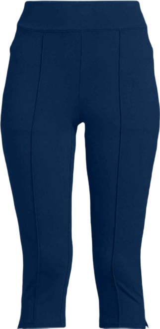 Women's Petite Starfish High Rise Pintuck Capri Pants