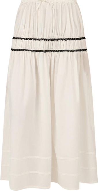 Women's Tiered Midi Skirt