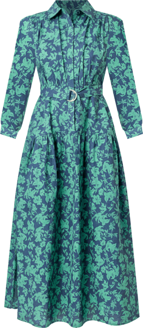 Women's Fall Printed Midi Dress