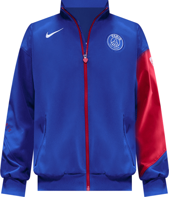 PSG Strike (wersja trzecia) Męska piłkarska kurtka przedmeczowa Nike Dri-FIT Total 90