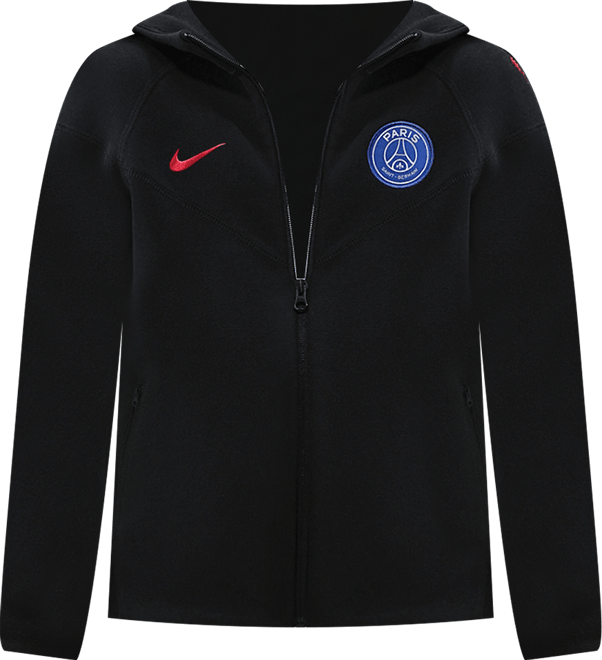 Paris Saint-Germain Tech Windrunner (wersja trzecia) Damska dzianinowa bluza piłkarska z kapturem i zamkiem na całej długości Nike Total 90