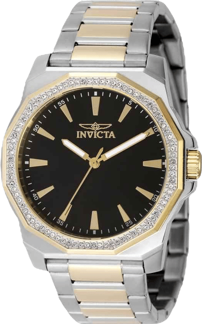 Men's 49105 Speedway Quartz 3 Hand Black Dial Watch