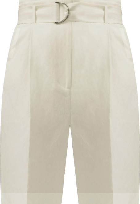 Women's Chic Silk-Linen Blend Bermuda Shorts