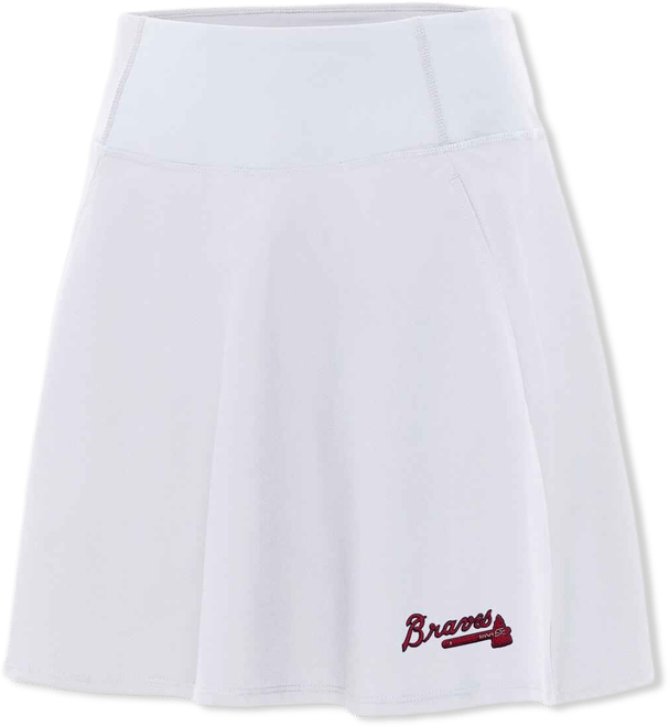 Women's White Atlanta Braves Chip Skort