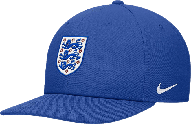 Men's and Women's Blue England National Team Pro Flat bill Snapback Hat