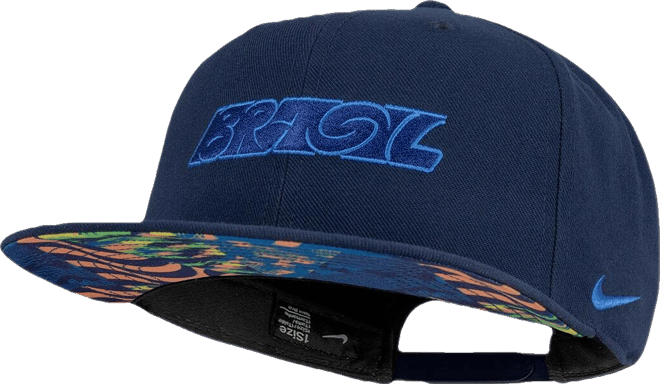 Men's and Women's Navy Brazil National Team Pro Snapback Hat