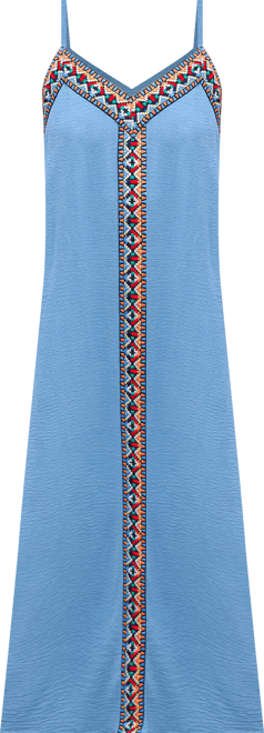 Women's Let It Slide Blue Maxi Beach Dress