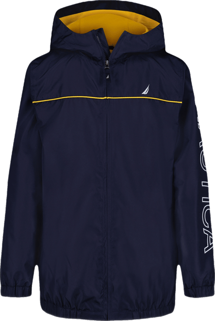 Big Boys Anchor Zip Front Hooded Jacket