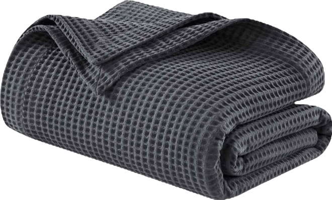 Waffle Weave Cotton Blanket, Full/Queen