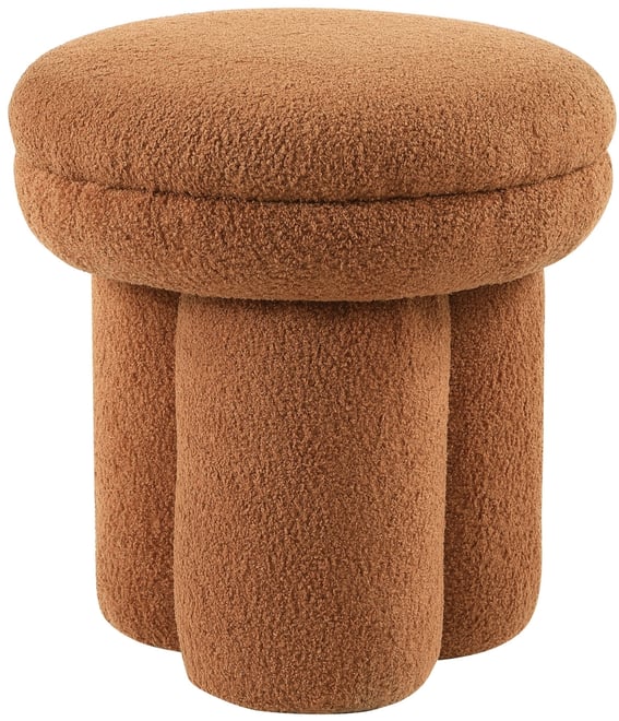 Ronan 18" Mushroom Upholstered Ottoman