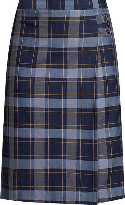 Women's Plaid A-line Skirt Below the Knee