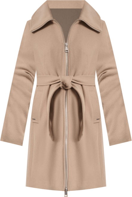 Women's Collared Neck Belted Coat