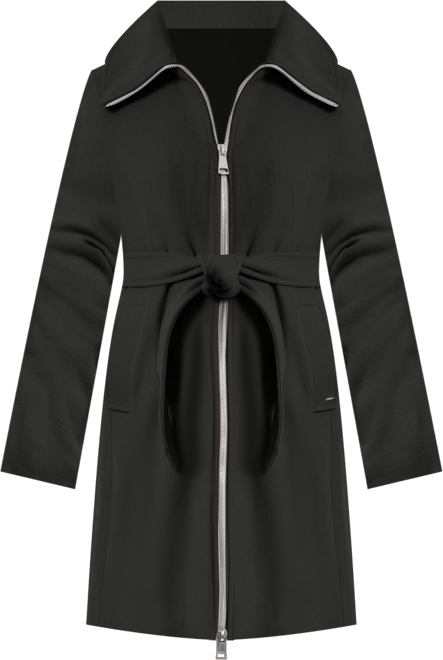 Women's Collared Neck Belted Coat