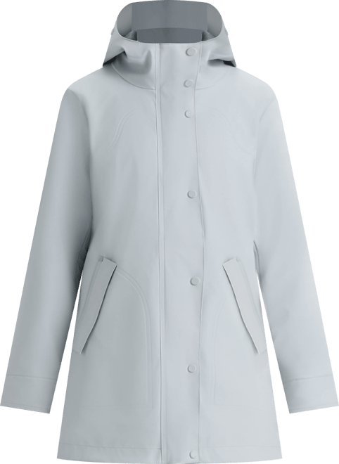 Women's Hooded Rubberized Waterproof Rain Coat