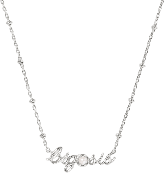 Big Sis Short Pendant Necklace, 19"