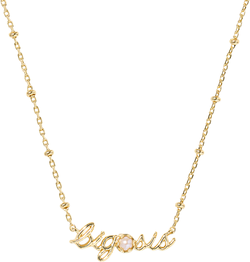 Big Sis Short Pendant Necklace, 19"