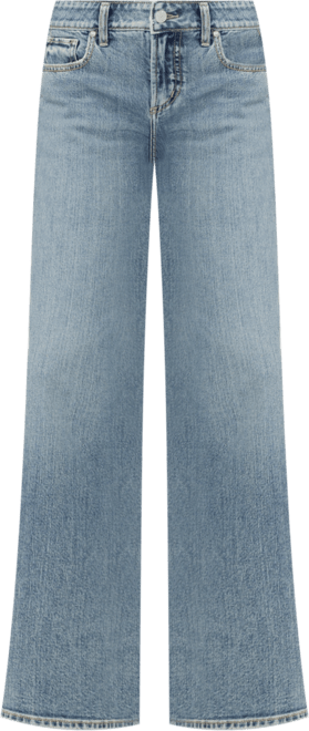 Women's Suki Mid Rise Curvy Fit Wide Leg Jeans