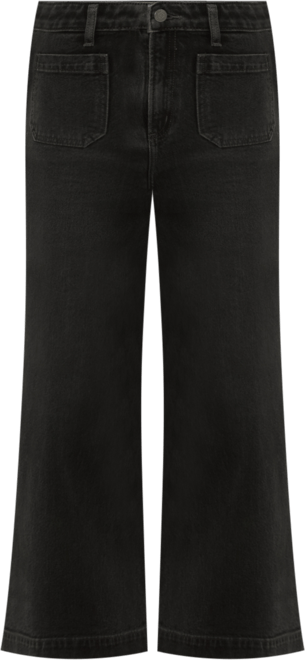 Women's High Rise Vintage Ankle Wide Leg Jeans