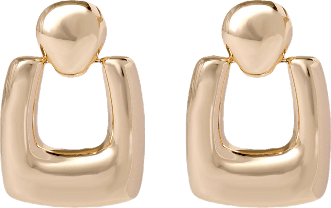 Retro Rectangle Drop Earrings