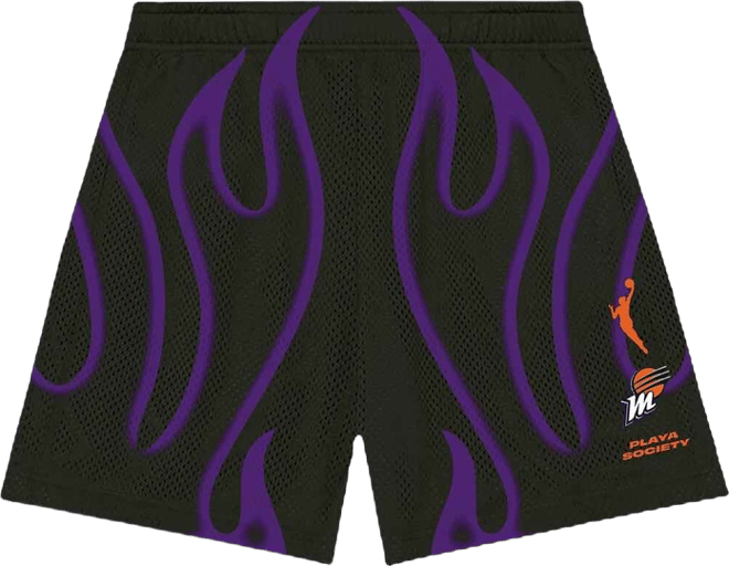 Men's and Women's Black Phoenix Mercury Athletic Shorts