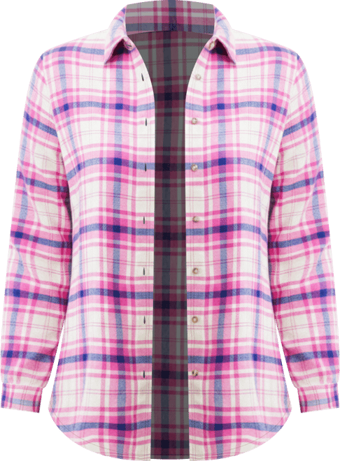 Plus Size Classic Flannel Shirt