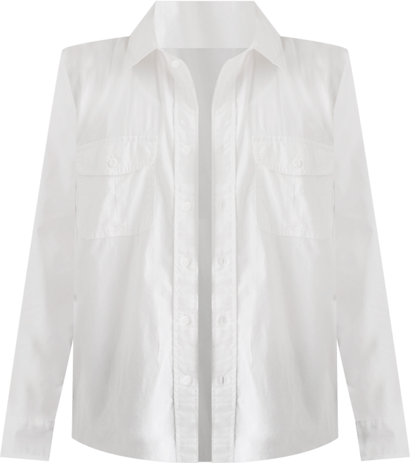 Men's Morro Relaxed Fit Cropped Long Sleeve Striped Button-Front Shirt