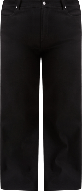 Trendy Plus Size High-Rise Wide-Leg Jeans, Exclusively at Macy's