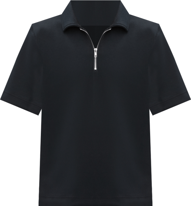 Men's Relaxed-Fit Heathered Quarter-Zip Scuba Polo Shirt, Macy's Exclusive