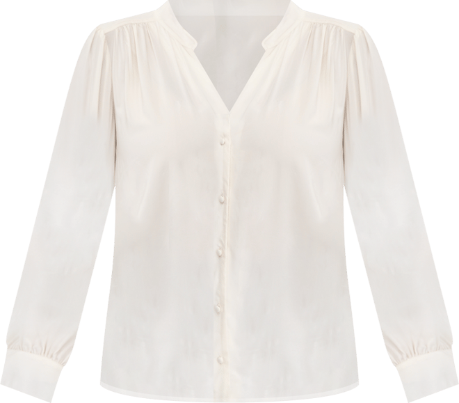 Plus Size Blouson-Sleeve Button-Front Shirt, Macy's Exclusive