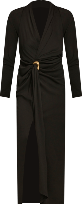 L/S Belted Front Slit Mi