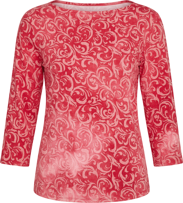 Petite Tie Dye Scroll Floral Hatchi Top