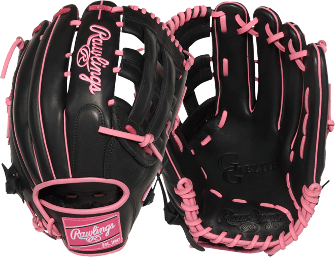 Rawlings GS6EHTL125 軟式グローブ 黒/ピンク Rawlings 12.75