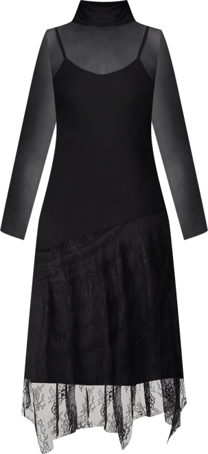 LARINA BLACK SATIN
