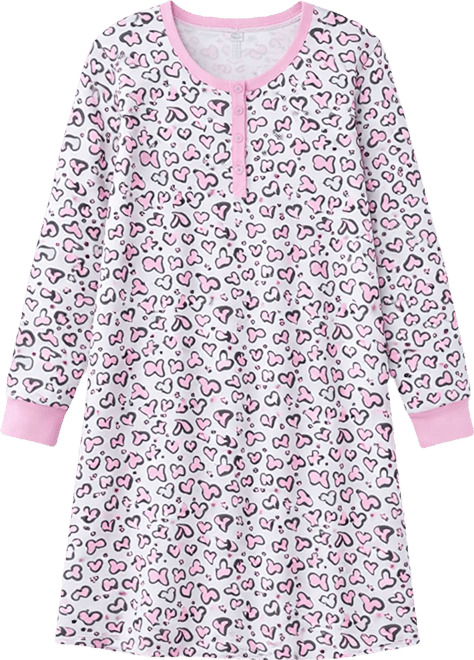 Women's Plus Size Thermal Henley Sleepshirt