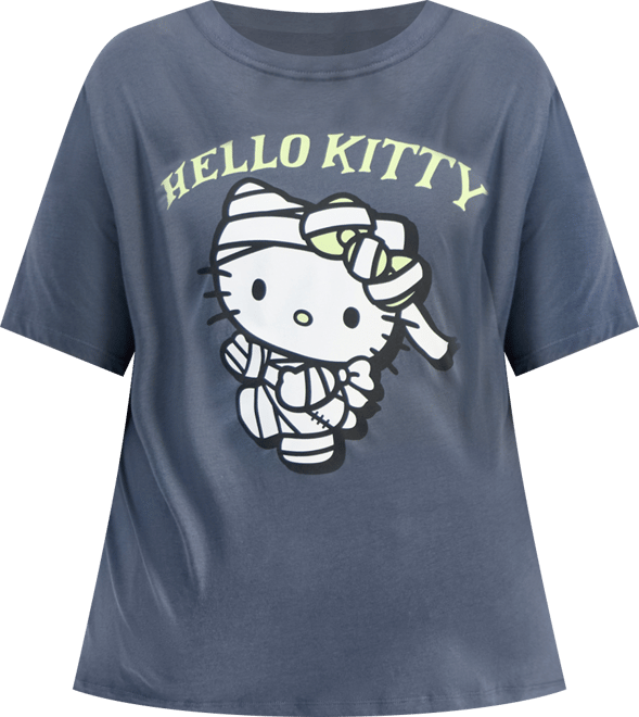 Trendy Plus Size Hello Kitty Mummy Glow in the Dark T-Shirt
