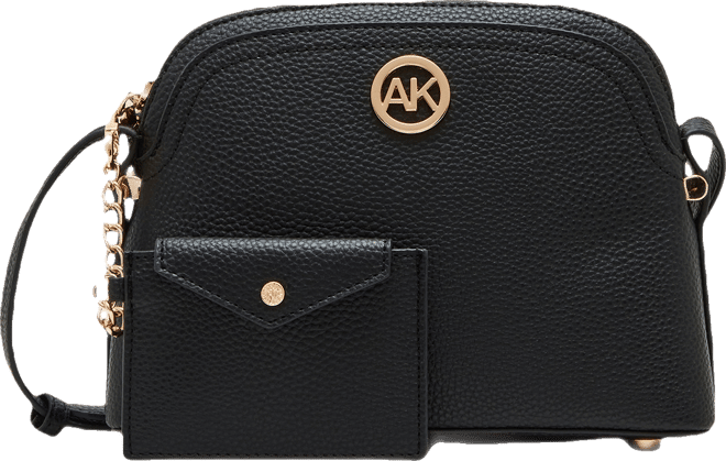 Dome Zip Top Detachable Card Case Crossbody Bag