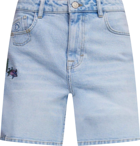 Women's Denim Bermuda flower