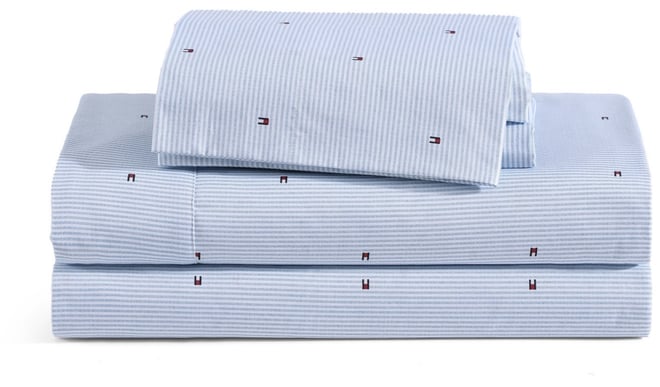 Printed 200-Thread Count Cotton Percale 4-Pc. Sheet Set, King